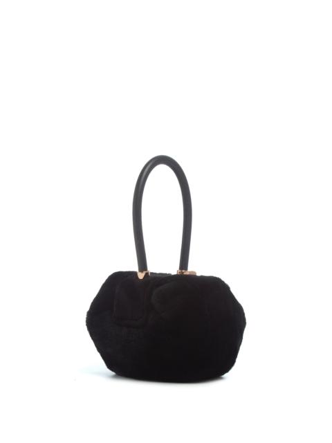 GABRIELA HEARST Demi Bag in Black Recycled Fur