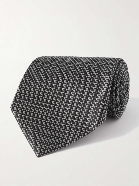 8cm Logo-Jacquard Silk Tie