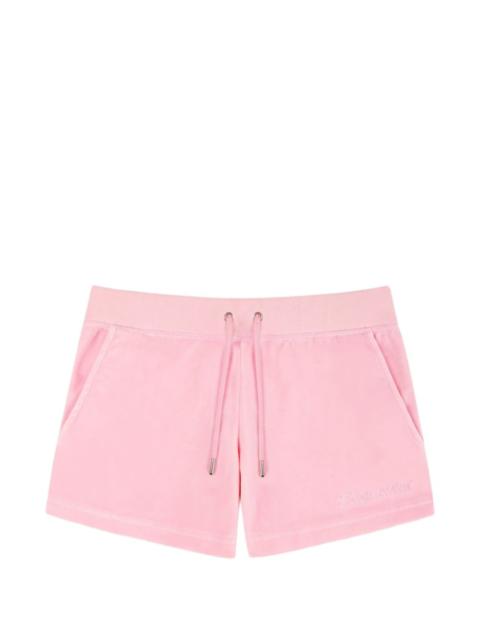 Sporty & Rich Signature Logo Krystal logo-embellished track shorts