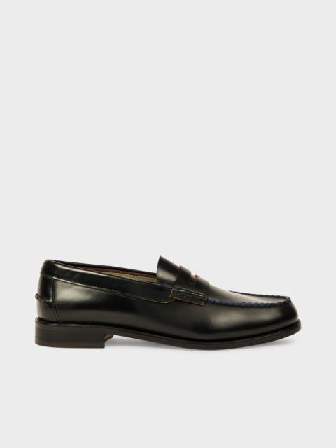 Paul Smith Black Leather 'Lido' Loafers