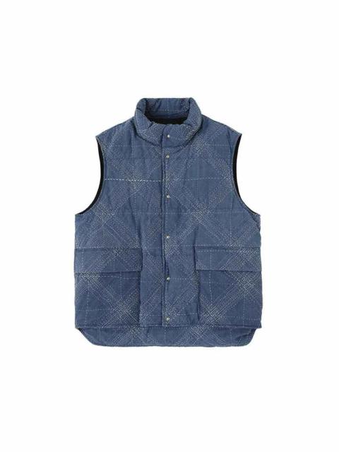 visvim WALKER DOWN VEST SASHIKO INDIGO