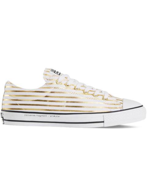 Converse 가로 조각 디자인 x 척 테일러 모든 별 낮은 '금 줄무늬' 148371C