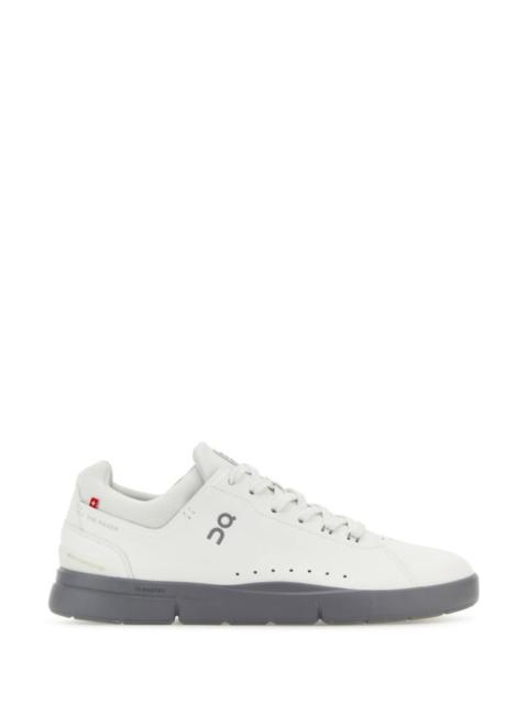 White synthetic leather and mesh The Roger Advantage sneakers