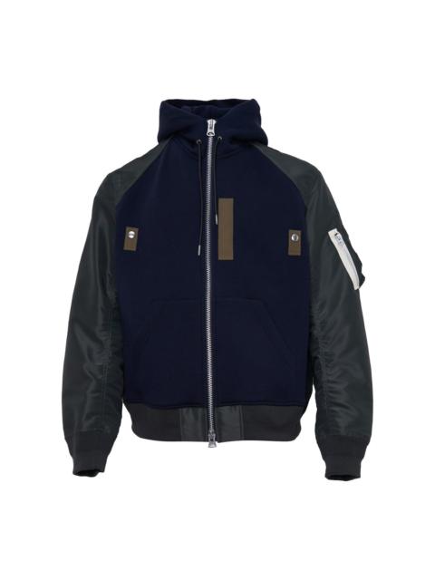 sacai Sponge Sweat Bomber Hoodie