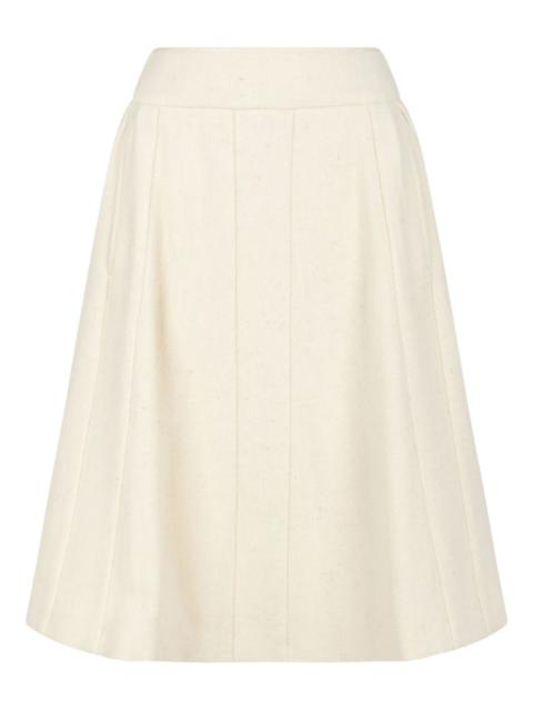 Vivienne Westwood button pleated skirt