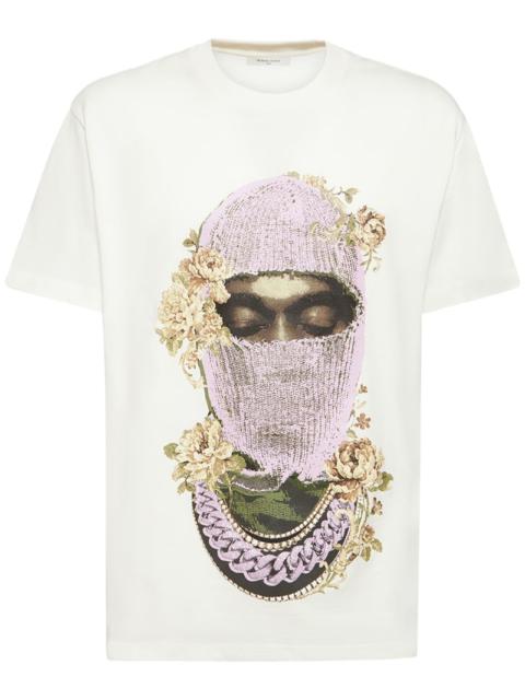 Mask Roses printed t-shirt