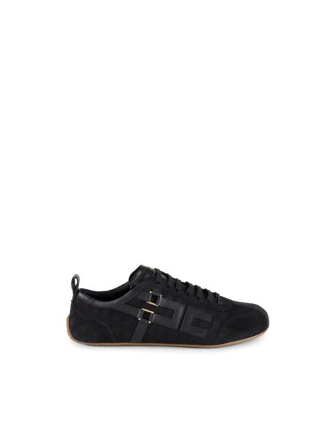 ELISABETTA FRANCHI monogram embroidered sneakers