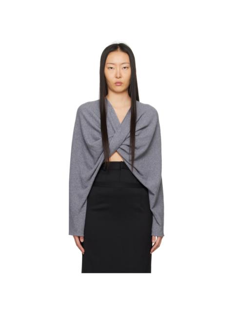beaufille Gray Twist Sweater