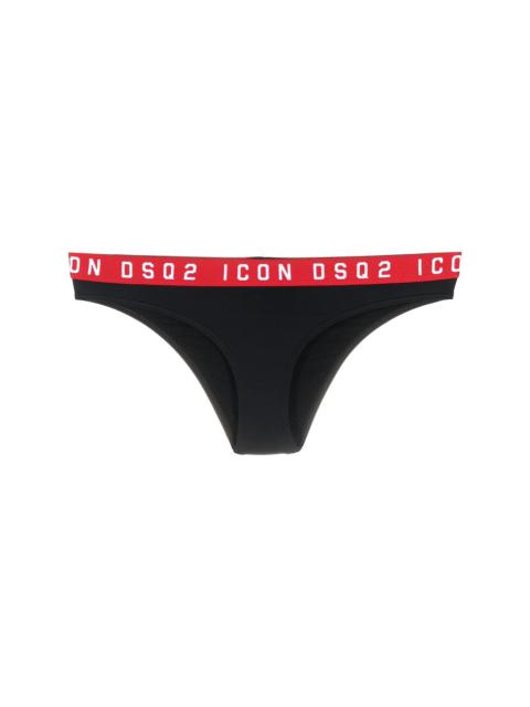 logo-waistband bikini bottoms