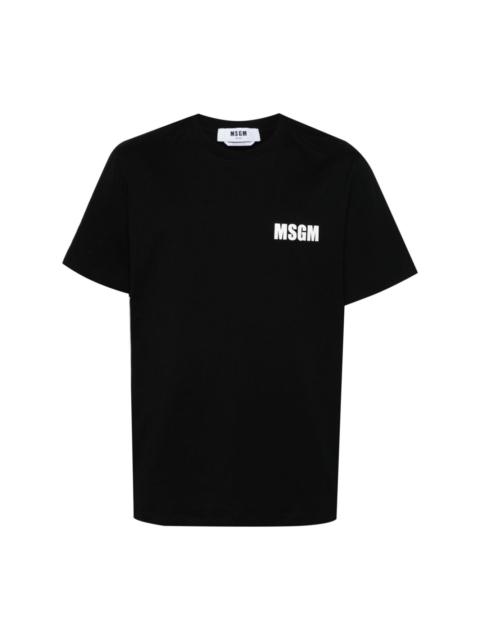 MSGM slogan-print cotton T-shirt