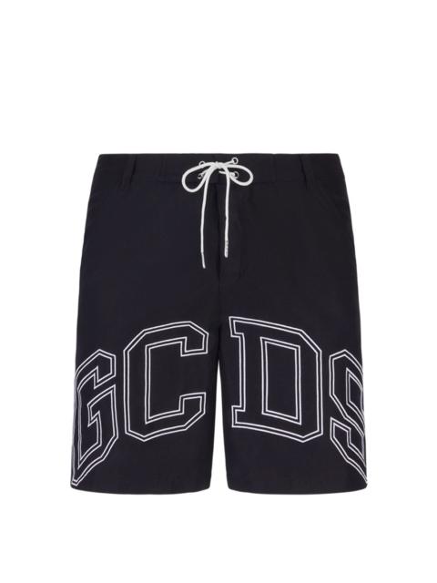 GCDS logo-print swim shorts
