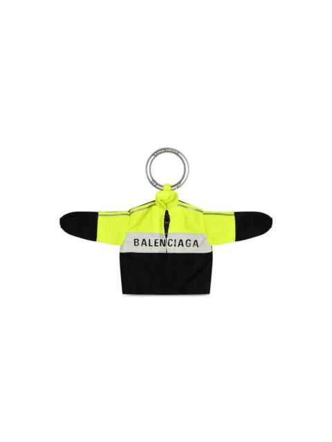 BALENCIAGA Micro Windbreaker Keychain in Black