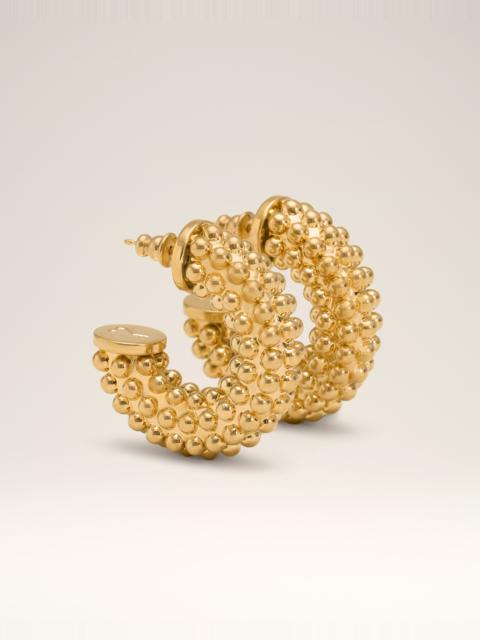 AMI Paris GOLD BRASS PEARL EARRINGS