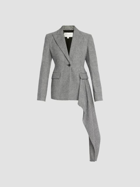 MICHAEL KORS COLLECTION Women's Glen Plaid Streamer Blazer - Black Ivory