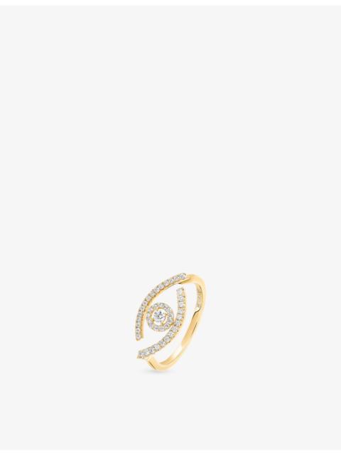 MESSIKA Lucky Eye 18ct White-Gold and 0.22ct Diamond Ring