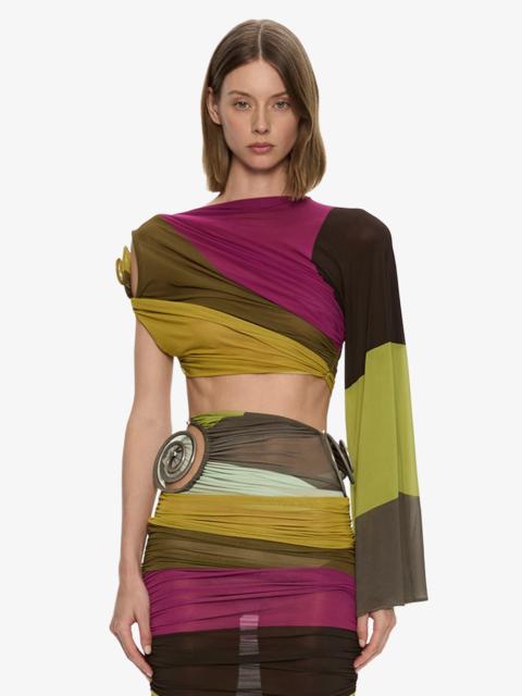 CHRISTOPHER ESBER Aurelia Sculpted Spiral Drape Top
