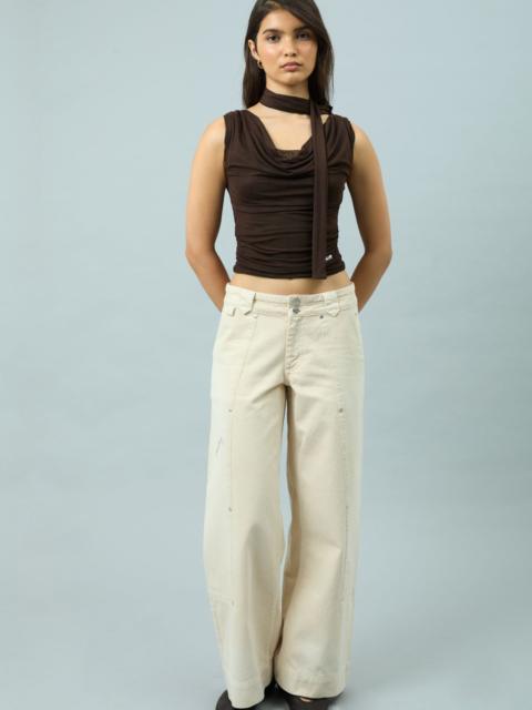 House of Sunny DRAPED MESH TOP