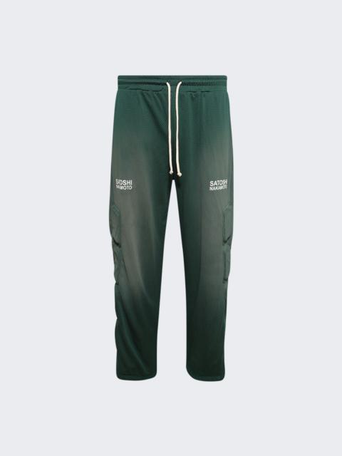 SATOSHI NAKAMOTO Mesh Moto Lounge Pant Green