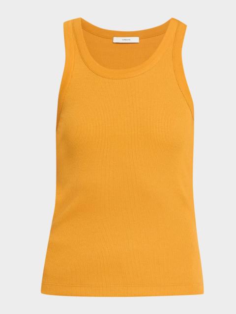Vince Scoop-Neck Ribbed Tank Top