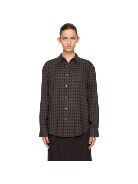 Dunst Gray Checked Flannel Shirt