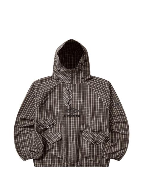 umbro checked hooded jacket