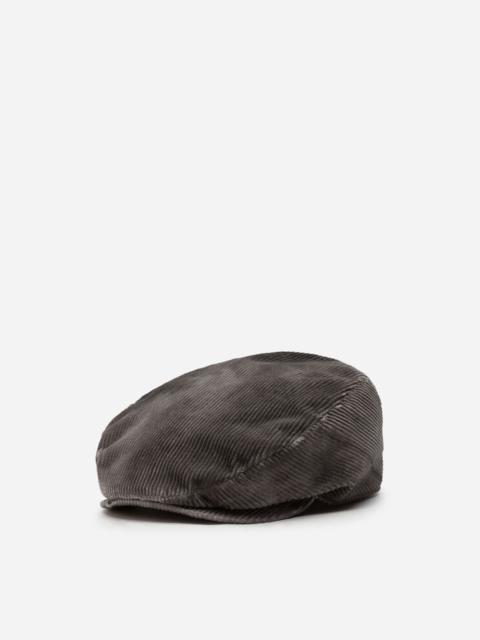 Dolce & Gabbana Stretch cotton flap cap