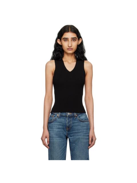 RECTO Black Fitted Tank Top