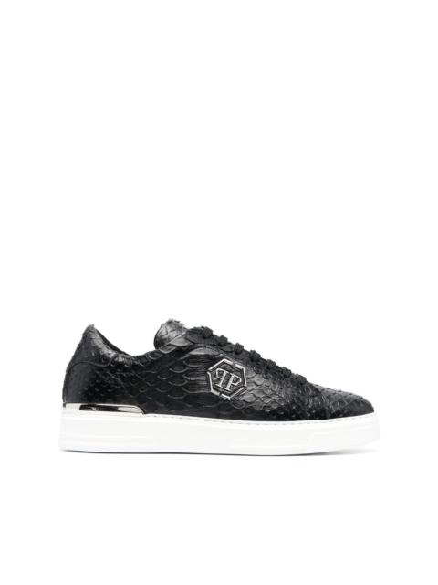 PHILIPP PLEIN textured low-top sneakers