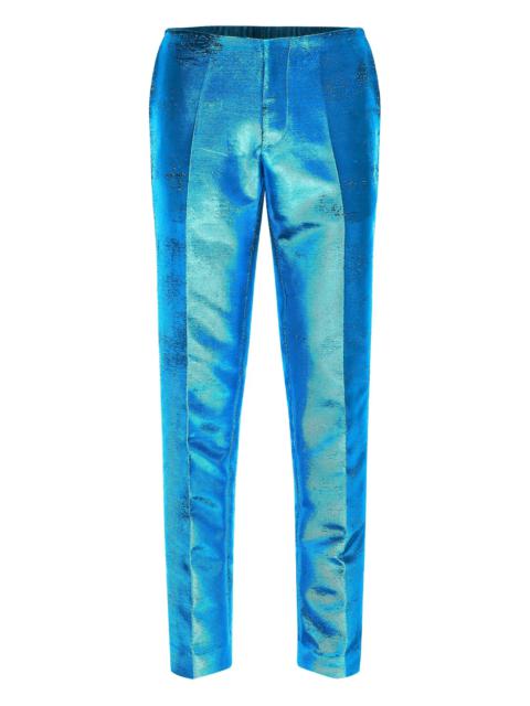 MM6 Maison Margiela Mm6 Maison Margiela Metallic-finish Tailored Trousers