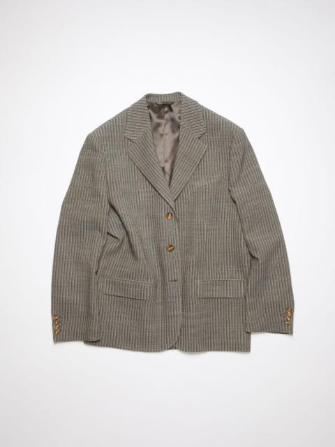 Relaxed fit suit jacket - Multi taupe
