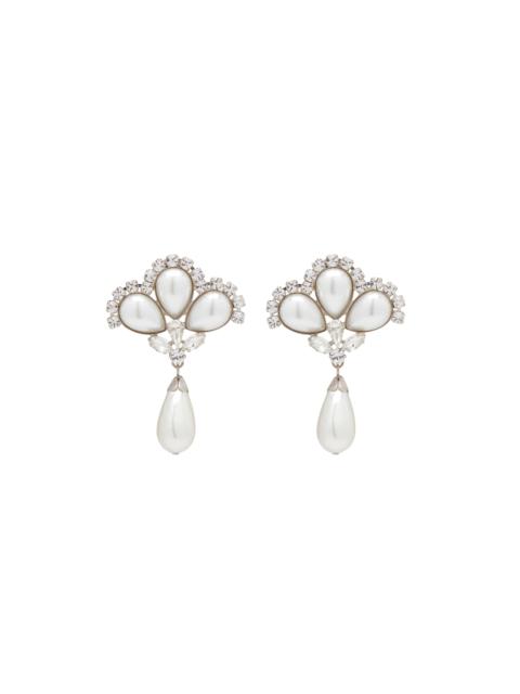 Alessandra Rich PEARL EARRINGS WITH PENDANT