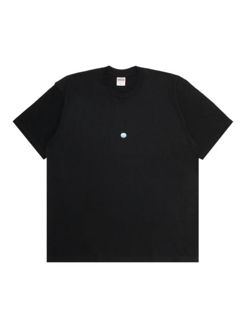 Supreme 최고 스티커 티 '블랙 이름 *