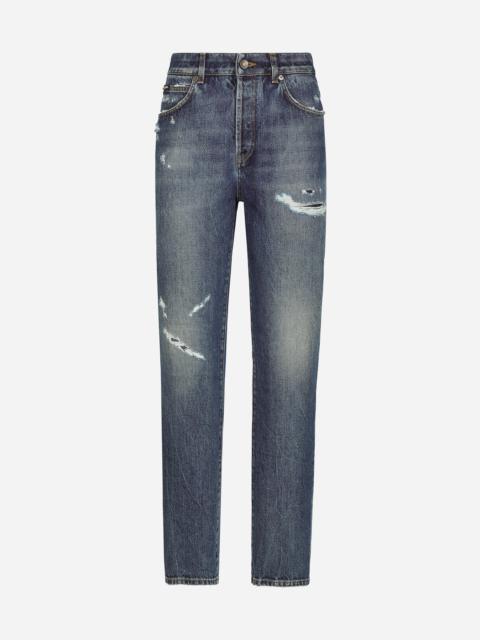 Dolce & Gabbana Denim jeans with rips