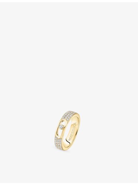 MESSIKA Move Joaillerie Pave 18ct Gold And 0.49ct Diamond Wedding Ring