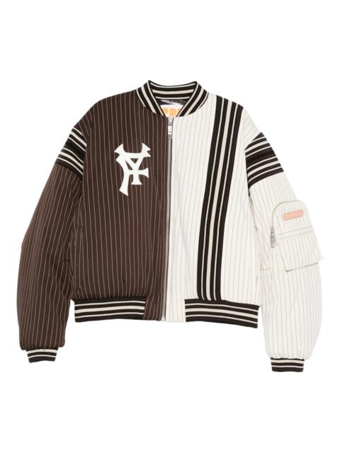 PDF Pdf Pinstripe Zip-up Jacket