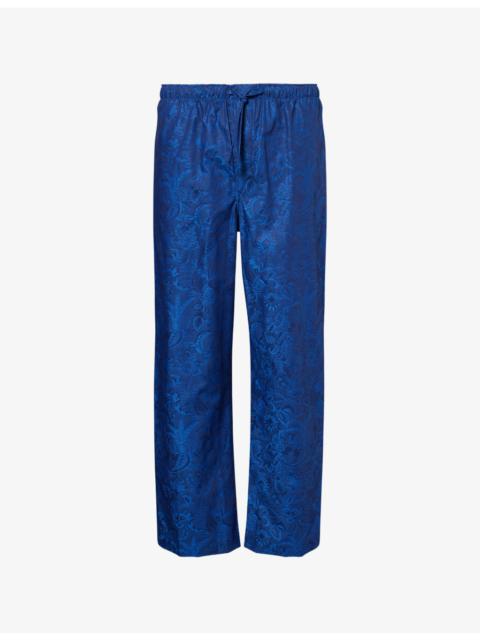 Derek Rose Paris Floral-Print Cotton Pyjamas Bottoms