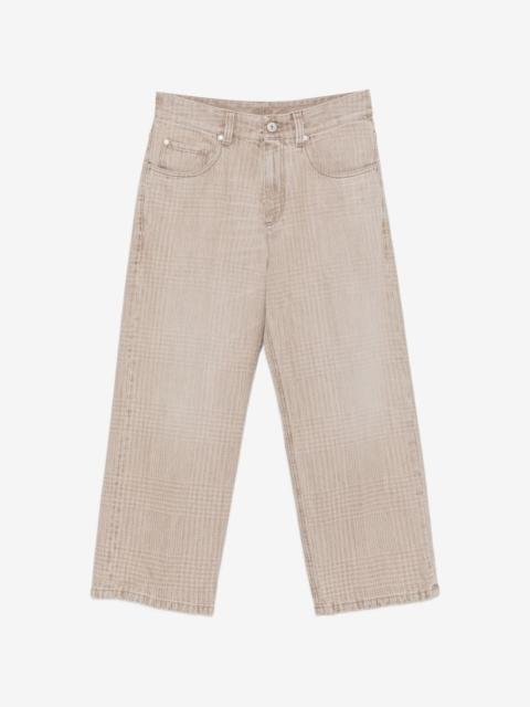 Brunello Cucinelli Prince of Wales check jeans