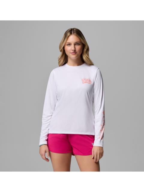 Columbia Women's PFG Tidal Tee Palm Waves Long Sleeve Shirt