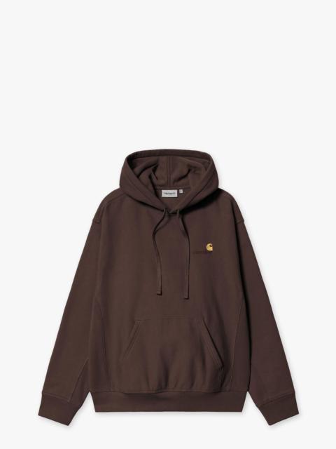 Carhartt CARHARTT WIP HOODED AMERICAN SCRIPT SWEATSHIRT PALISANDER