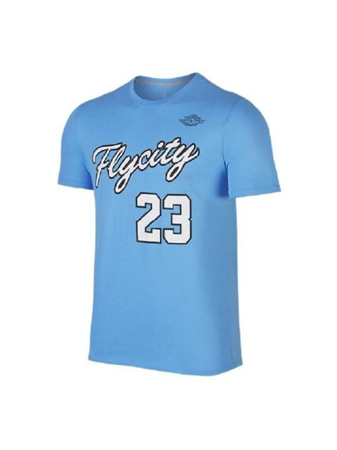 Air Jordan Fly City Short Sleeve T-shirt 'Blue' 862840-412
