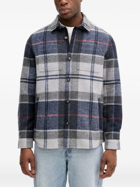 Barbour plaid shirt jacket