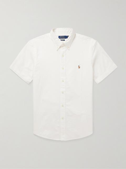 Polo Ralph Lauren Button-Down Collar Logo-Embroidered Cotton Oxford Shirt