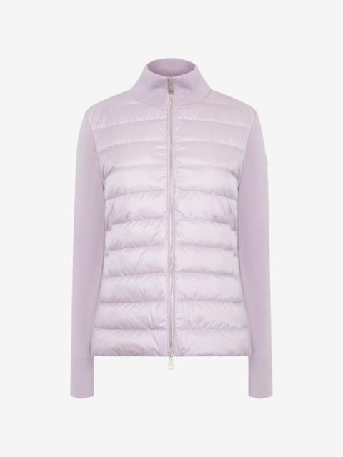 Moncler padded wool zip-up cardigan