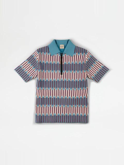 Tod's JACQUARD POLO SHIRT