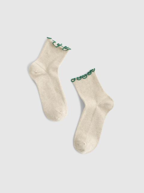 Madewell Lettuce-Trim Ankle Socks