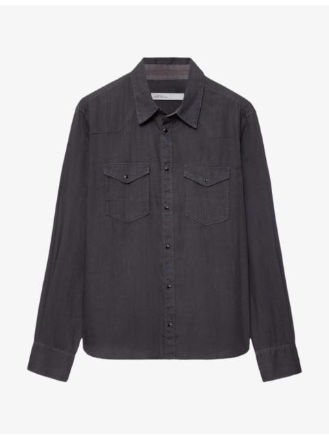 ALLSAINTS Hanway Double-Pocket Woven Shirt