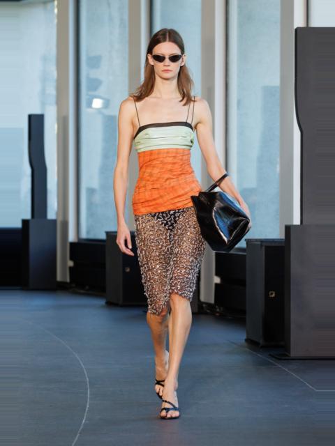 CHRISTOPHER ESBER Spliced Bustier Fragment Lace Dress