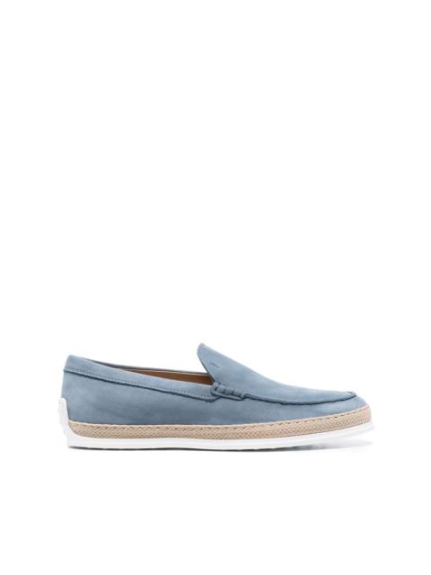 Tod's almond-toe suede loafers