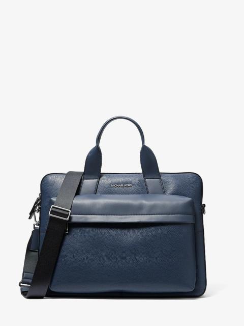 MICHAEL KORS Pacey Medium Pebbled Leather Pocket Briefcase