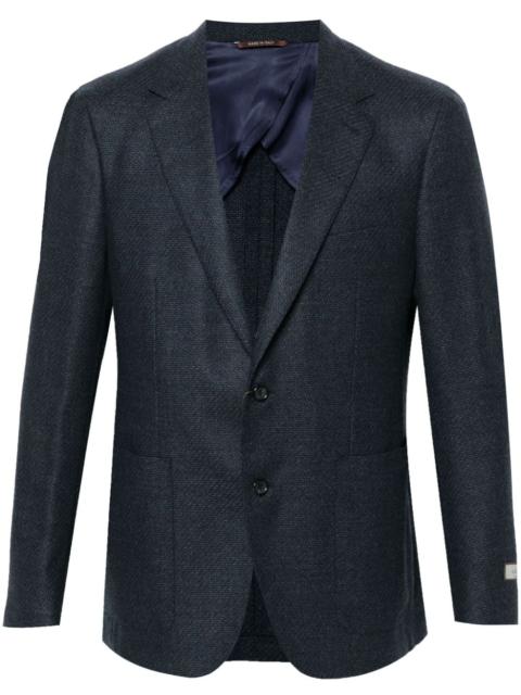 Canali intarsia-knit blazer